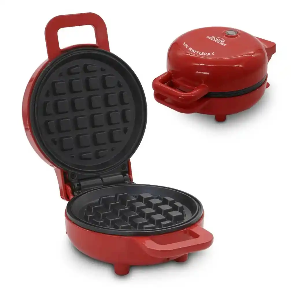 Wafflera Mini Roja 12 Cm De Diametro Wafle