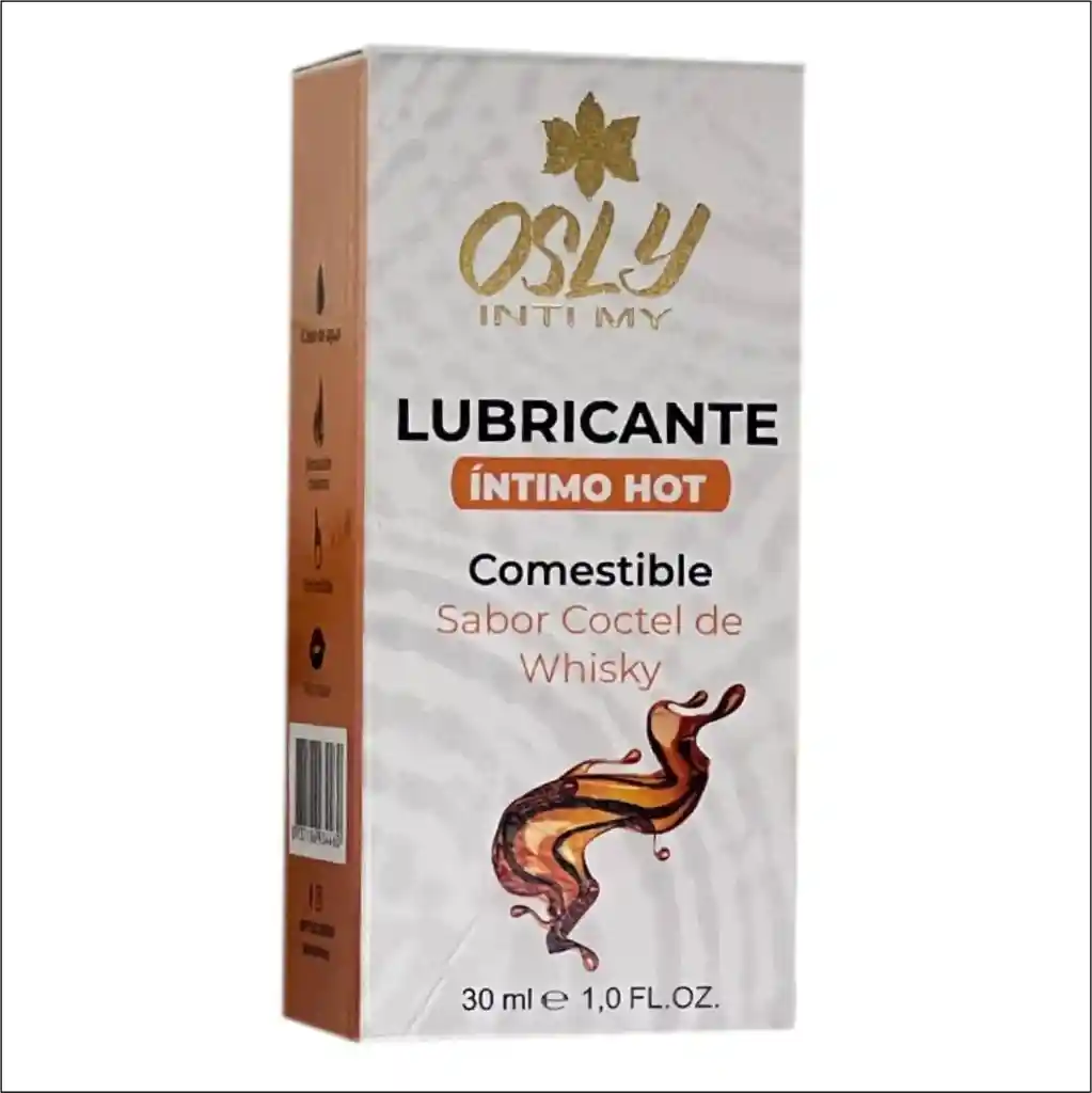 Lubricante Íntimo Hot Sabor Cóctel De Whisky X30ml