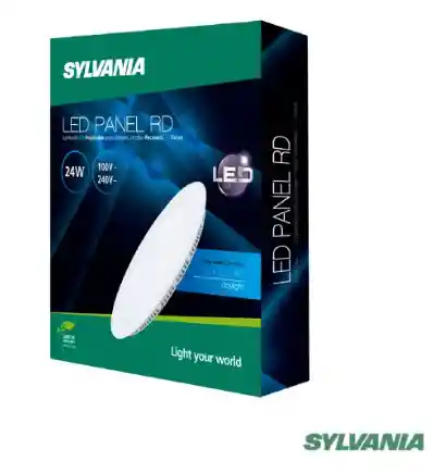 Panel Led Redondo Sylvania De Incrustar De 24w 6500k Luz Blanca 1680lm P24339