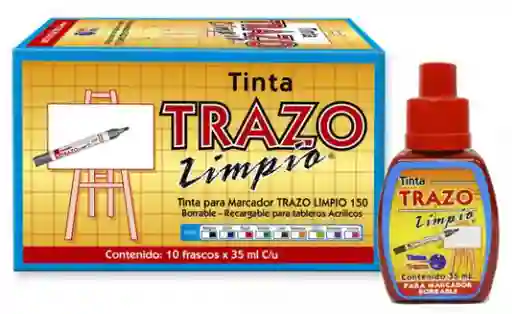 Tarro De Tinta Para Marcador Borrable Trazo 35ml Rojo