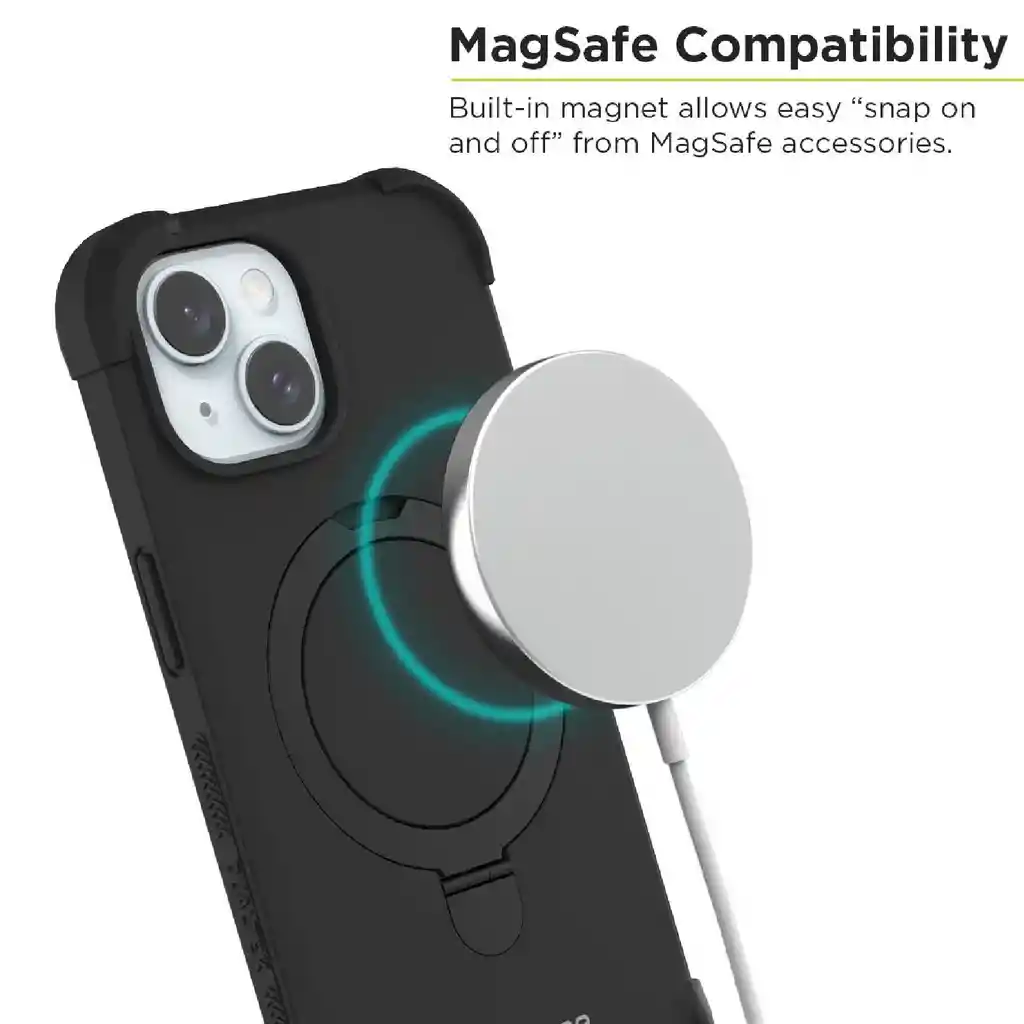 Protector Iphone 15 Puregear Dualtek Kik Magsafe Negro