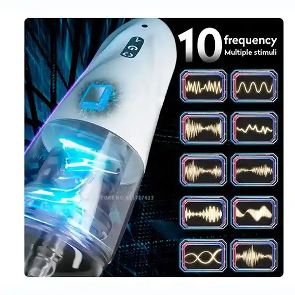 Masturbador Automático Titanium Orgasmo Seguro Milk Ejected Masturbación Stroker Orgasmico Para Hombres Masculino