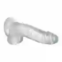 Dildo Realista Transparente 17.5cm