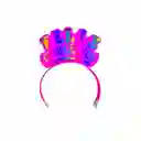 Balaca Tiara Diadema Feliz Cumpleaños Color Neon