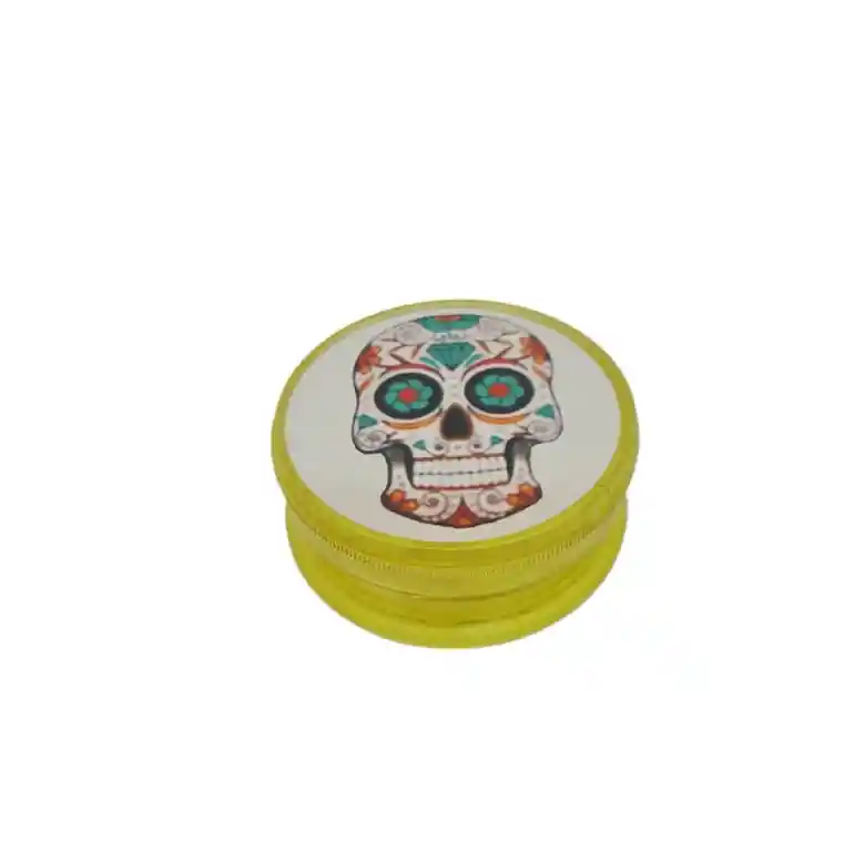 Grinder Moledor Trillador 2 Piezas Acrílico Diseño Calavera