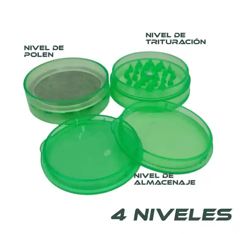 Grinder Moledor Trillador 4 Piezas Acrílico X Unidad