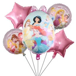 Bouquet Globo Bombas Princesas Disney 5 Unds