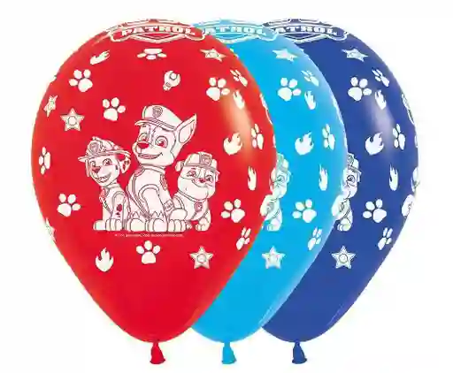 Bombas Globos R12 Fashion Surtido Infinity Paw Patrol Paquete X10 Und Sempertex