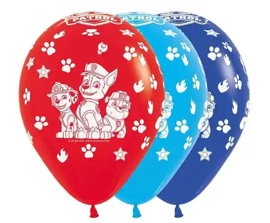 Bombas Globos R12 Fashion Surtido Infinity Paw Patrol Paquete X10 Und Sempertex