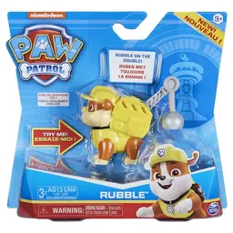 Figura Coleccionable Paw Patrol Cachorros Transf Rumbble