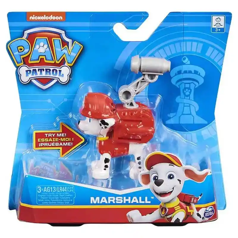 Figura Coleccionable Paw Patrol Cachorros Transf Marshall