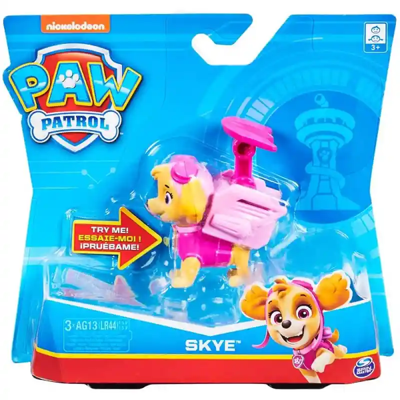 Figura Coleccionable Paw Patrol Cachorros Transf Skye