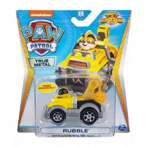 Vehiculo Coleccionable Paw Patrol Metal Rubble Super Paws