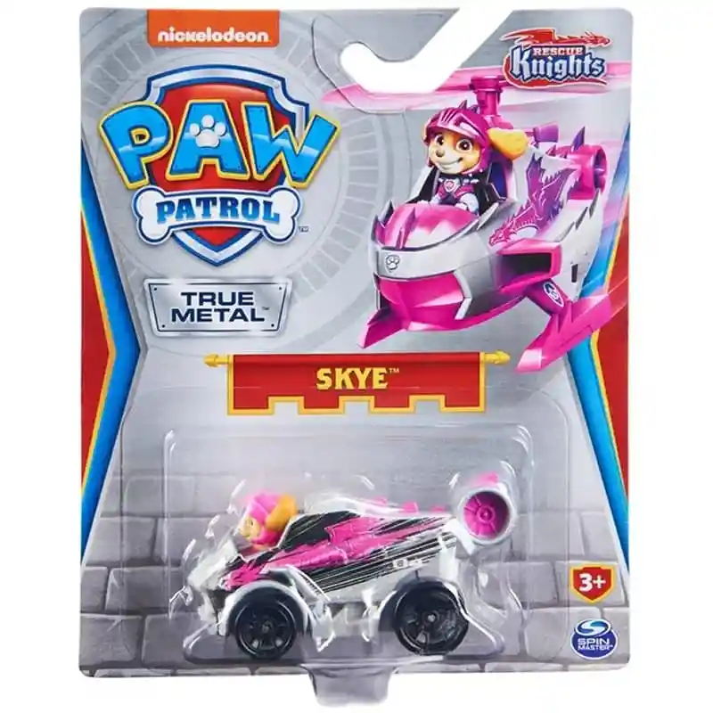 Vehiculo Coleccionable Paw Patrol Metal Skye Caballero A El Rescate