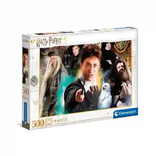 Rompecabezas Harry Potter, Dumbledore Y Profesores 500 Piezas Clementoni