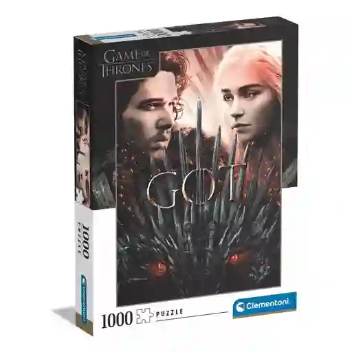 Rompecabezas Juego De Tronos Daenerys Targaryen Y Jon Snow Got 1000 Piezas Clementoni