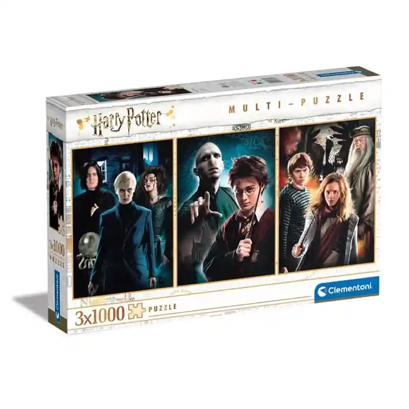 Multirompecabezas Harry Potter 3 Rompecabezas De 1000 Piezas Cada Uno Clementoni