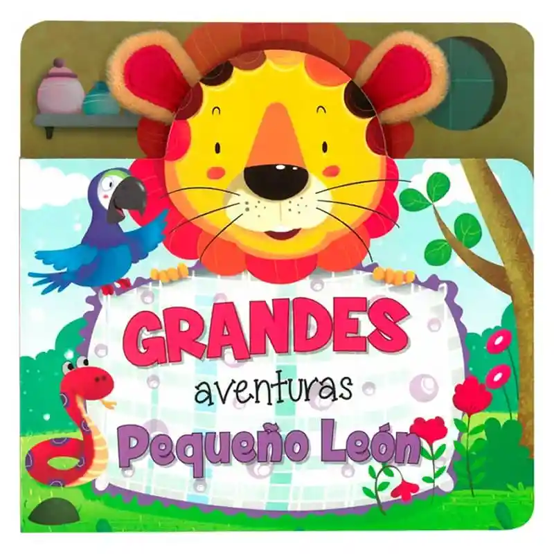 Libro Pequeño Leon Con Orejas De Peluche Lexus