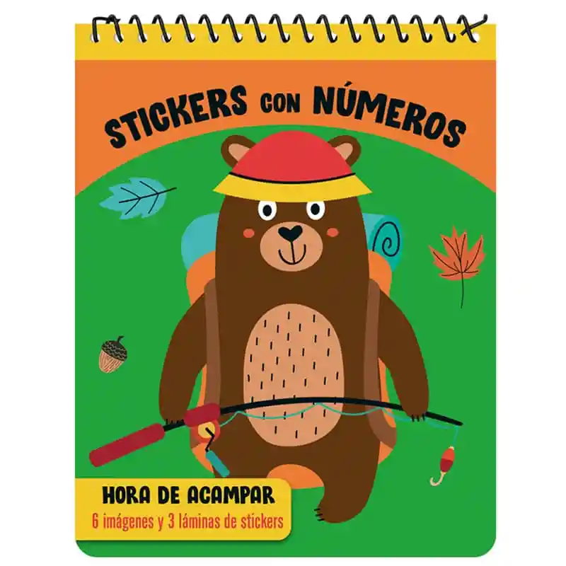 Libro De Stickers Con Numeros Hora De Acampar Lexus