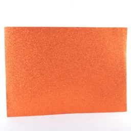 Pliego Fomi Escarchado Naranja 70x100 Centimetros Decoracion Halloween