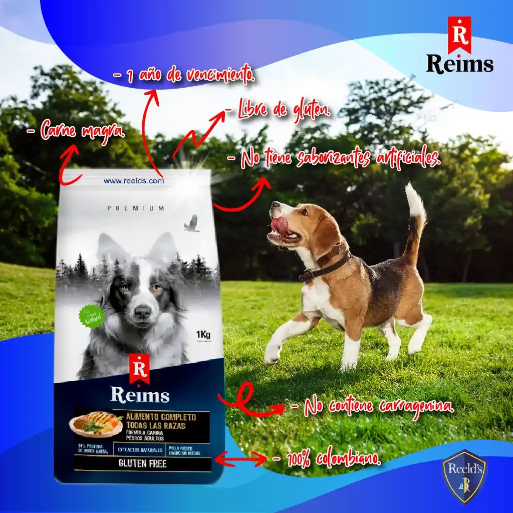 Alimento Para Perro Super Premiun Reims 1kg