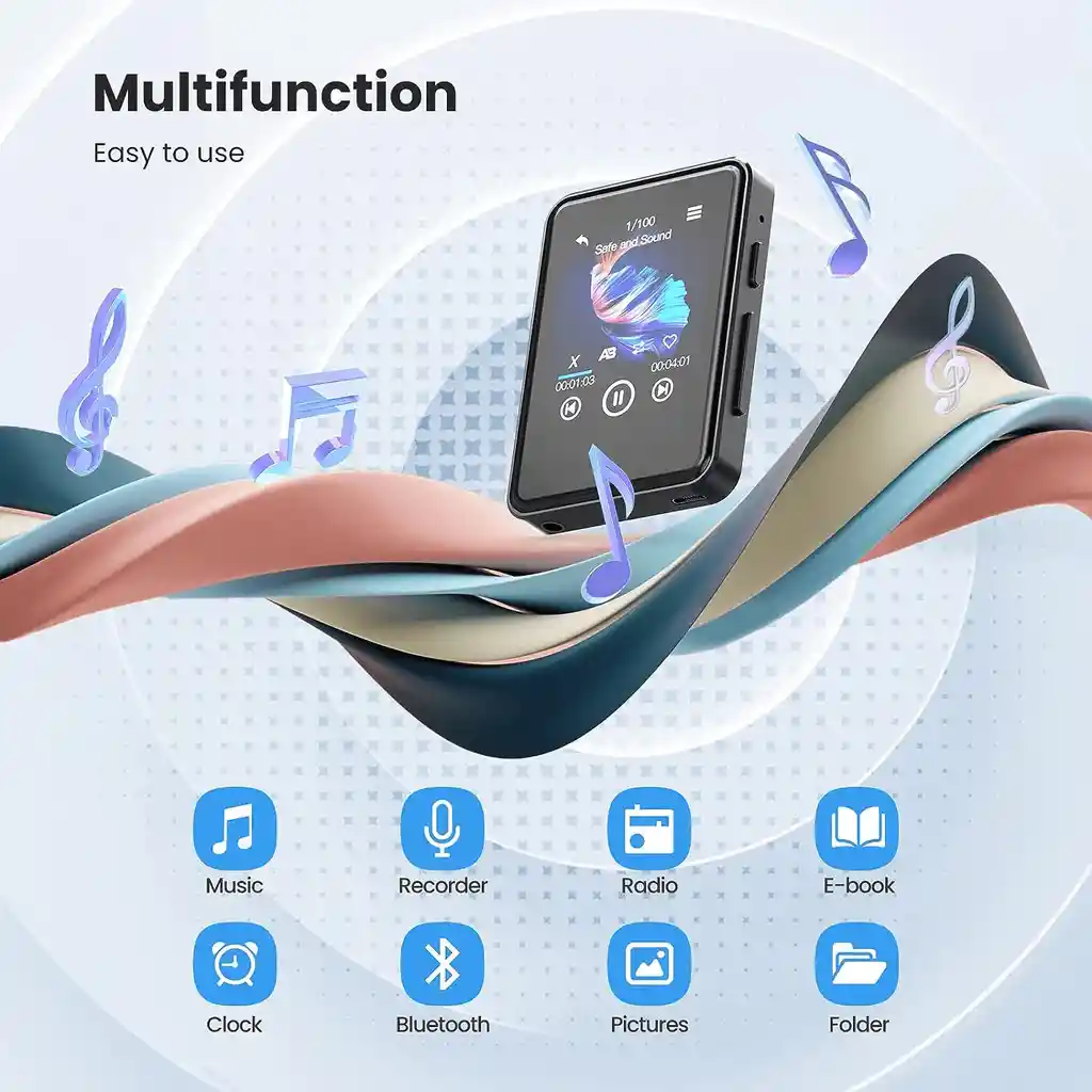 Reproductor Mp3 64gb M900 | Bluetooth Pantalla Tactil Full Hd