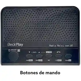 Radio De Reloj Despertador Fm Recargable Bp-rr112