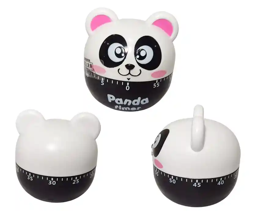 Temporizador De Cocina Oso Panda Cuerda Sesenta Minutos