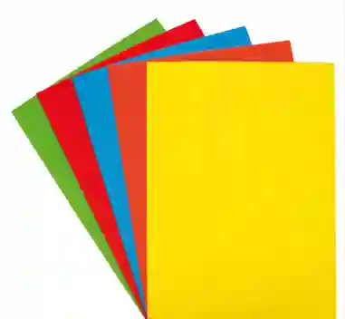 Cartulina Octavo Colores Fuertes Surtidos Paquete X 7 Uds