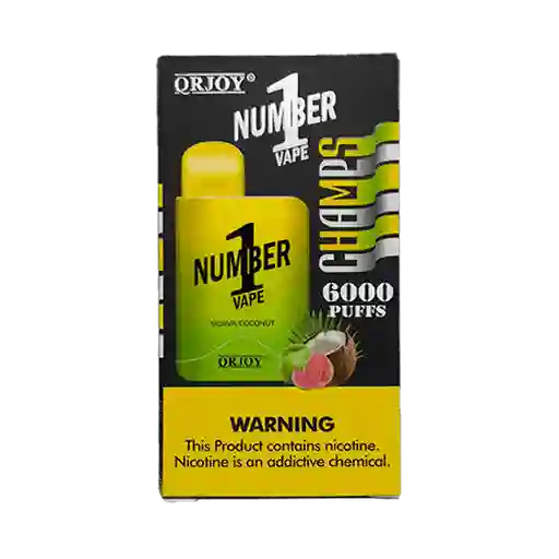 Vape Number1 Guava Coconut 6000 Puffs Recargable