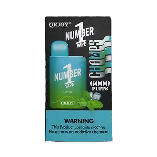 Vape Number1 Mint Ice 6000 Puffs Recargable
