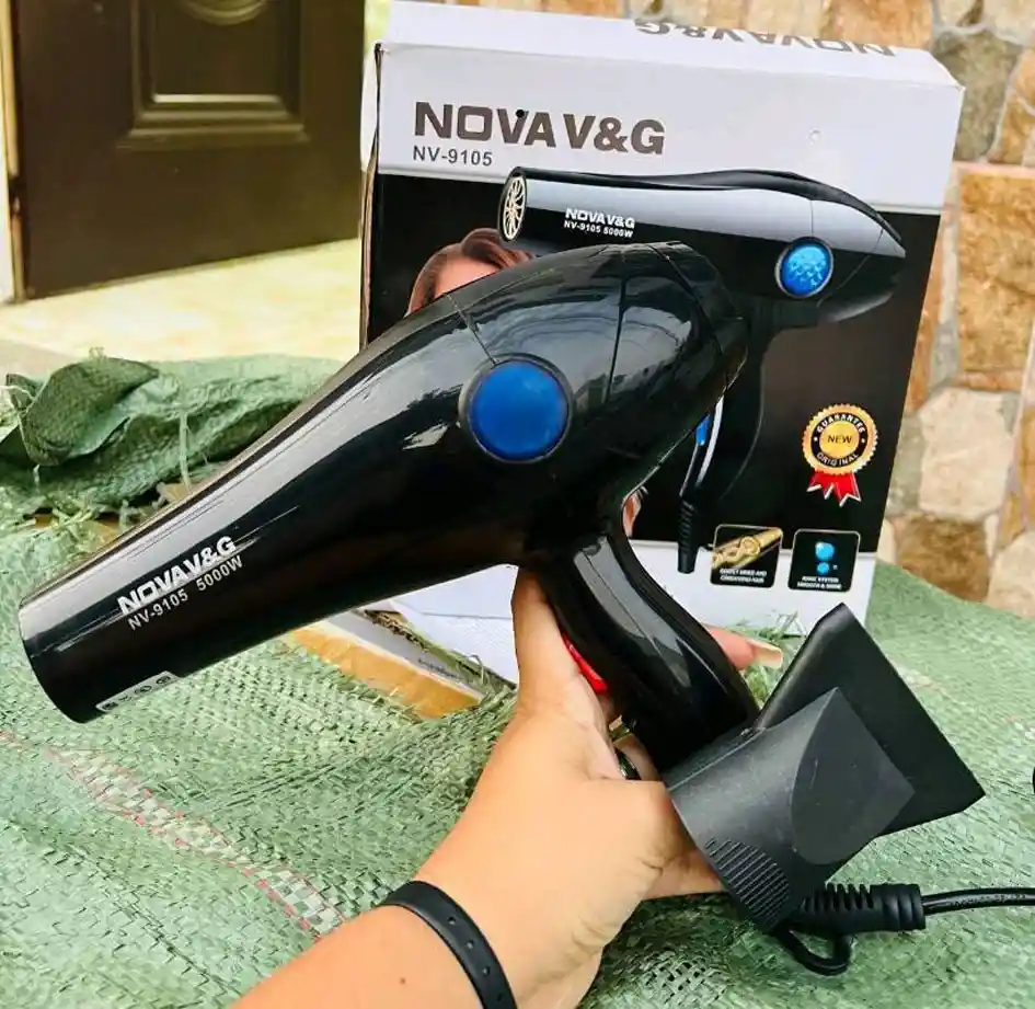 Secador De Pelo Nova 9105 Caliente Frió 5000w Cabello