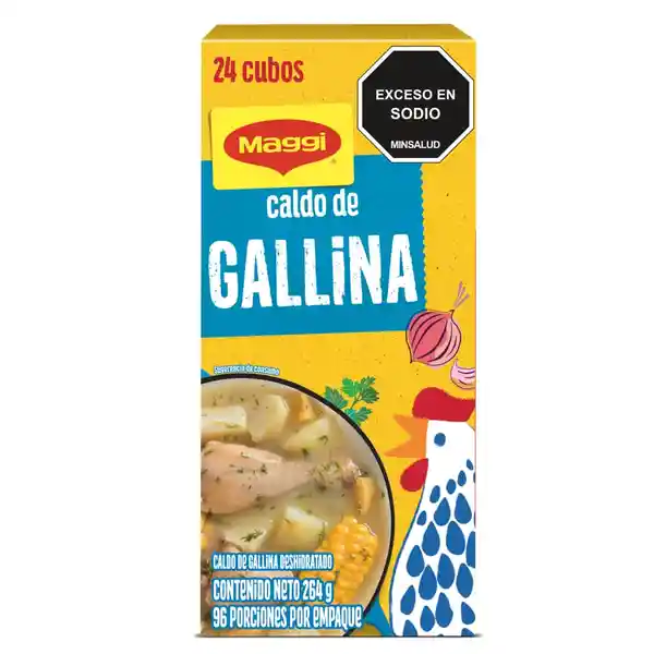 Caldo de Gallina MAGGI 24 cubos x 264g