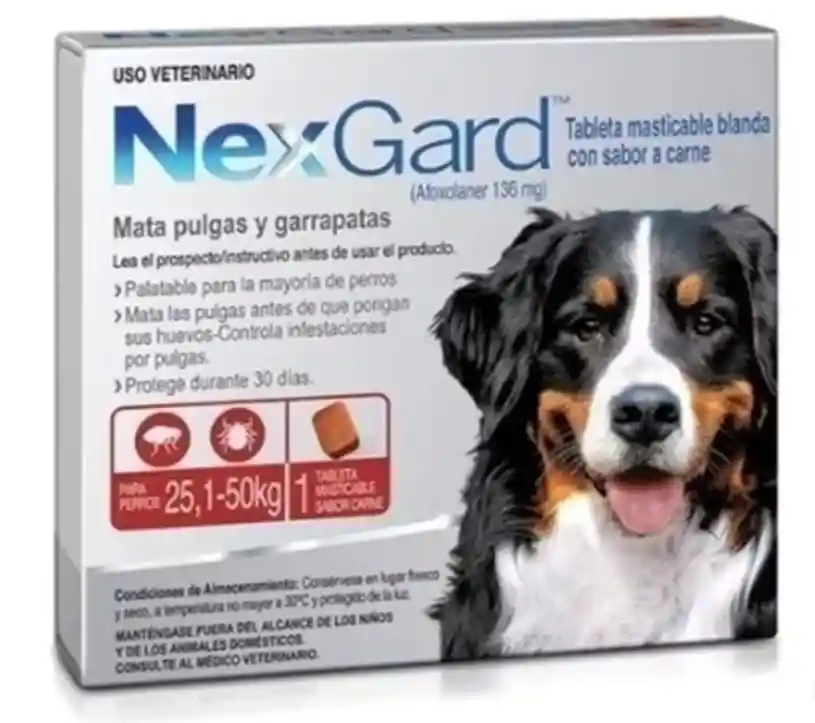 Nexgard 25.1 A 50kg Tableta Masticable