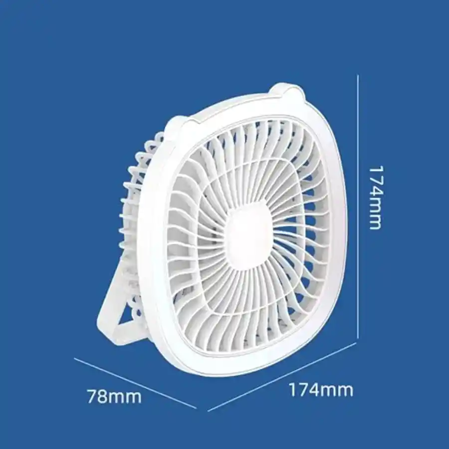 Ventilador De Sobremesa 4 En 1 Con Luz Recargable Usb Eléctrico Portátil