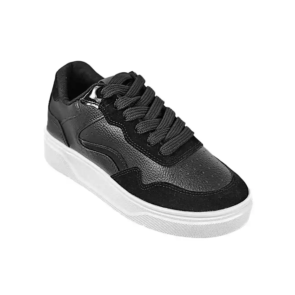 Zapato Dama Calzado Mujer Tenis Casual Karla Chacon Devany Negro/35