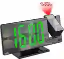 Reloj Despertador Digital Alarma Lcd Proyector Hora En Techo