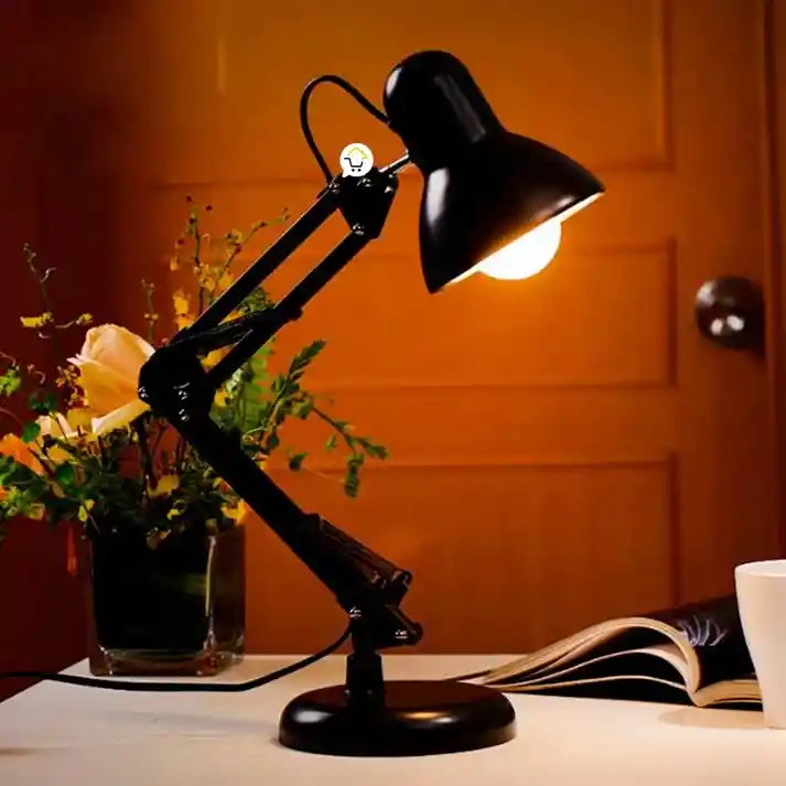 Lámpara Led Mesa Escritorio Brazo Flexible Vintage