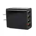 Adaptador De Carga Rapida X4 Usb 6.2 A