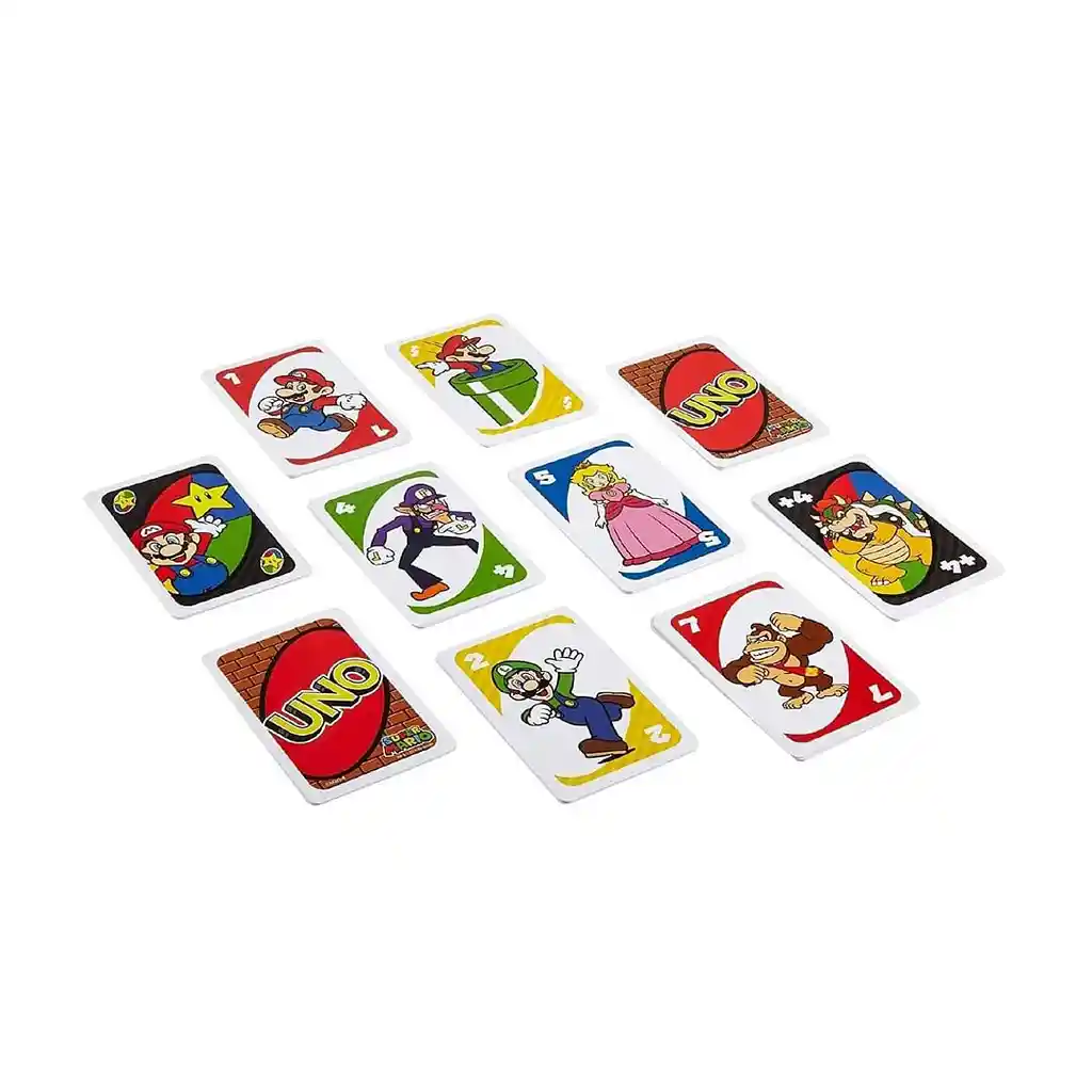 Juego De Cartas Uno Super Mario Card Game Para Niños