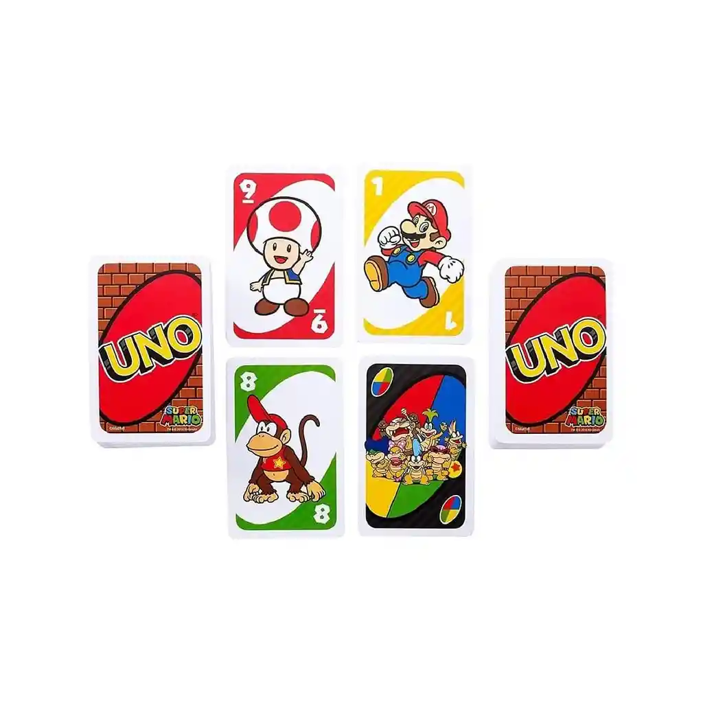 Juego De Cartas Uno Super Mario Card Game Para Niños