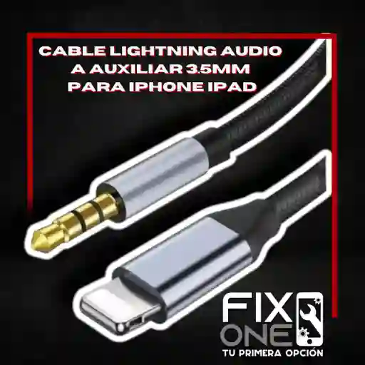 Cable Lightning Audio A Auxiliar 3.5mm