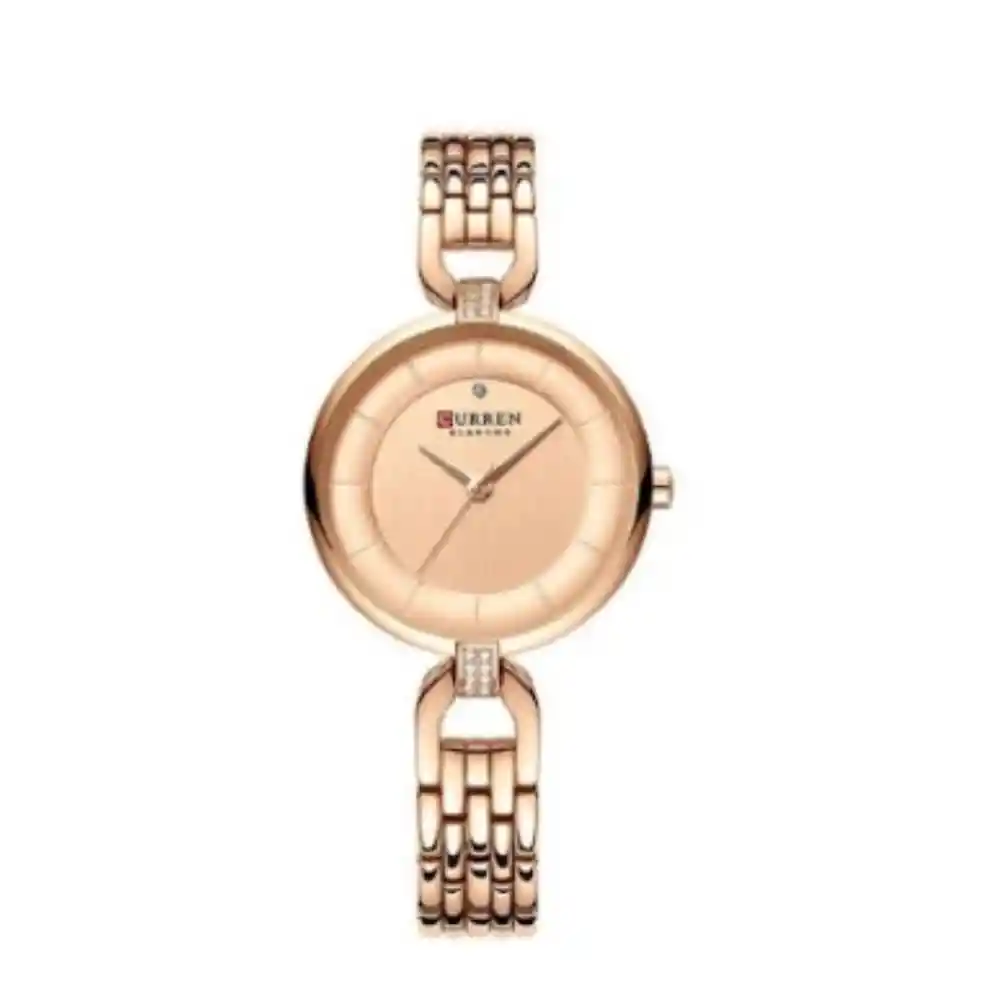 Reloj Analógico Pulsera Acero Curren Original Para Mujer Elegante