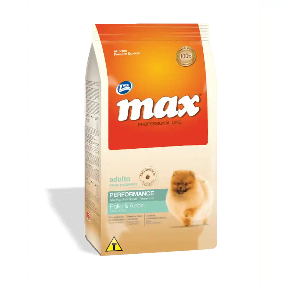 Max Alimento Para Perro Performance Razas Pequeñas Pollo Y Arroz