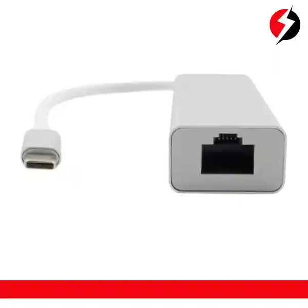 Convertidor Tipo C A Lan Rj45 + Hub 3 Puertos Usb