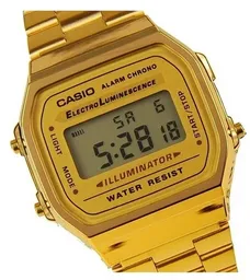 Reloj Casio Retro Clásico Digital Dorado Unisex