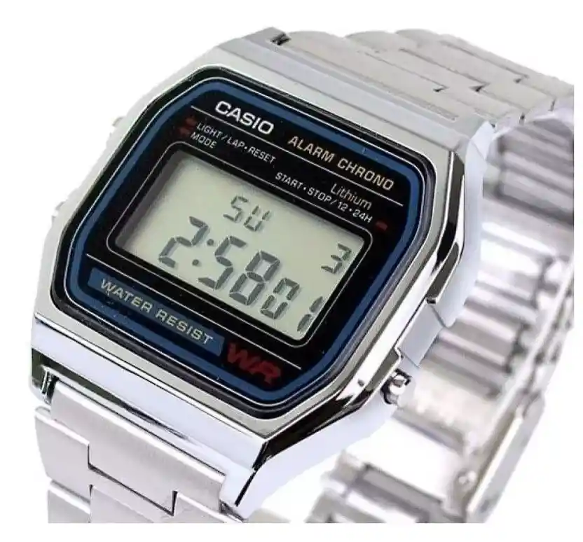 Reloj Casio Retro Clásico Digital Gris Unisex