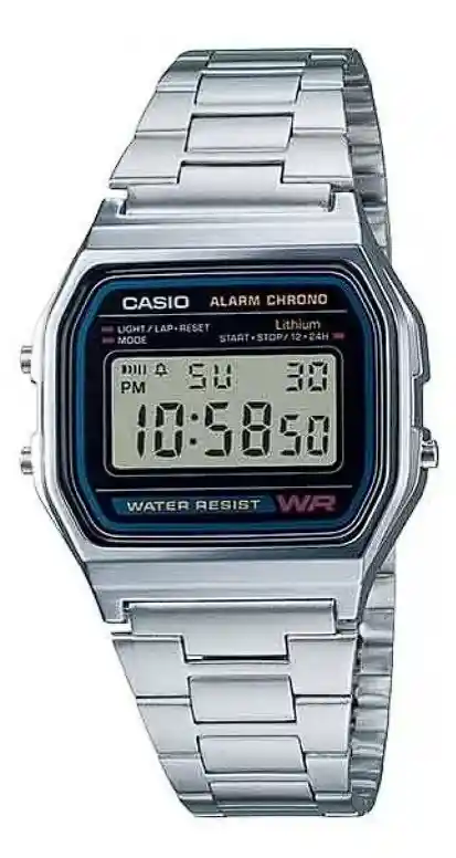 Reloj Casio Retro Clásico Digital Gris Unisex