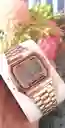 Reloj Retro Casio Oro Rosa Para Mujer Digital