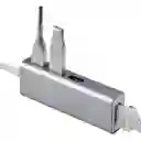 Adaptador Convertidor Multipuerto Usb 4 En 1 Hub Entrada De Red Ethernet